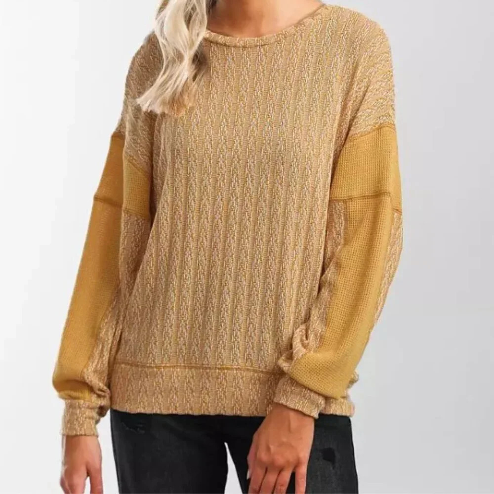 BKE Pieced Open Back Top